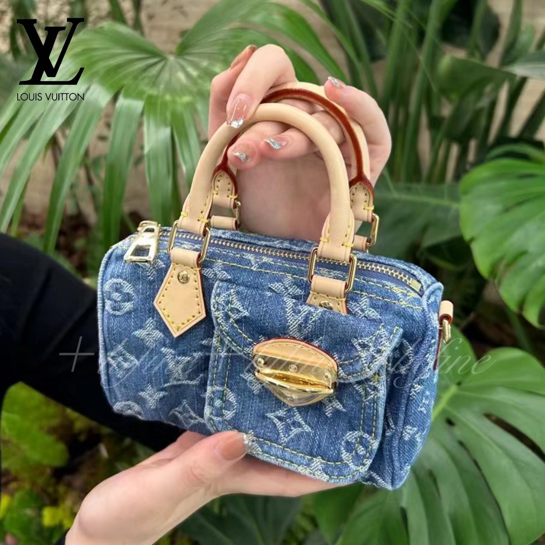 デニム好きにはたまらない☆】ルイヴィトン ナノ スピーディ (Louis