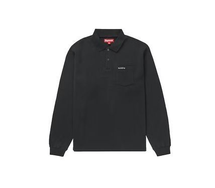 関税込 23AW Week15 Supreme THERMAL L/S POLO (Supreme/ポロシャツ