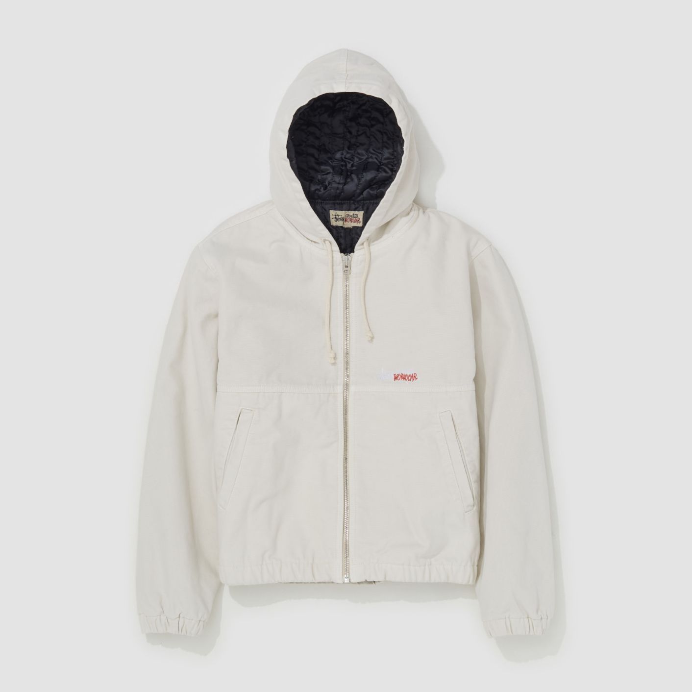 STUSSY】キャンバス ワークジャケット White 送料関税込 (STUSSY