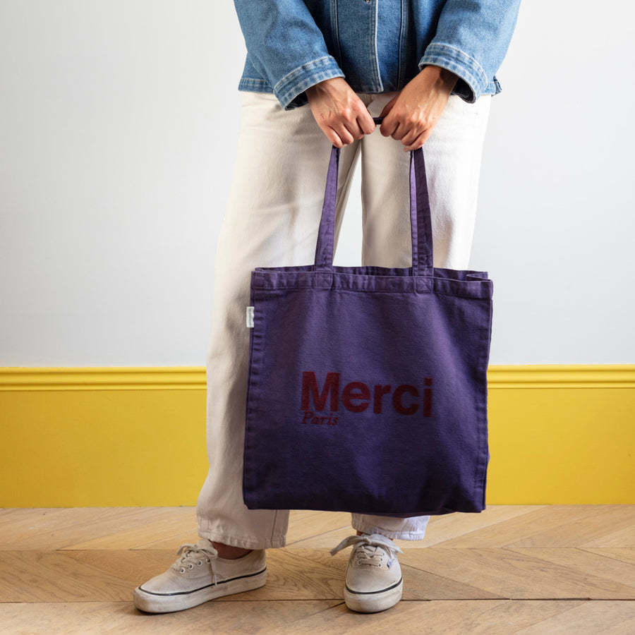 Mercie paris コットントートバッグ 大【関税送料込み】 (Merci/トート