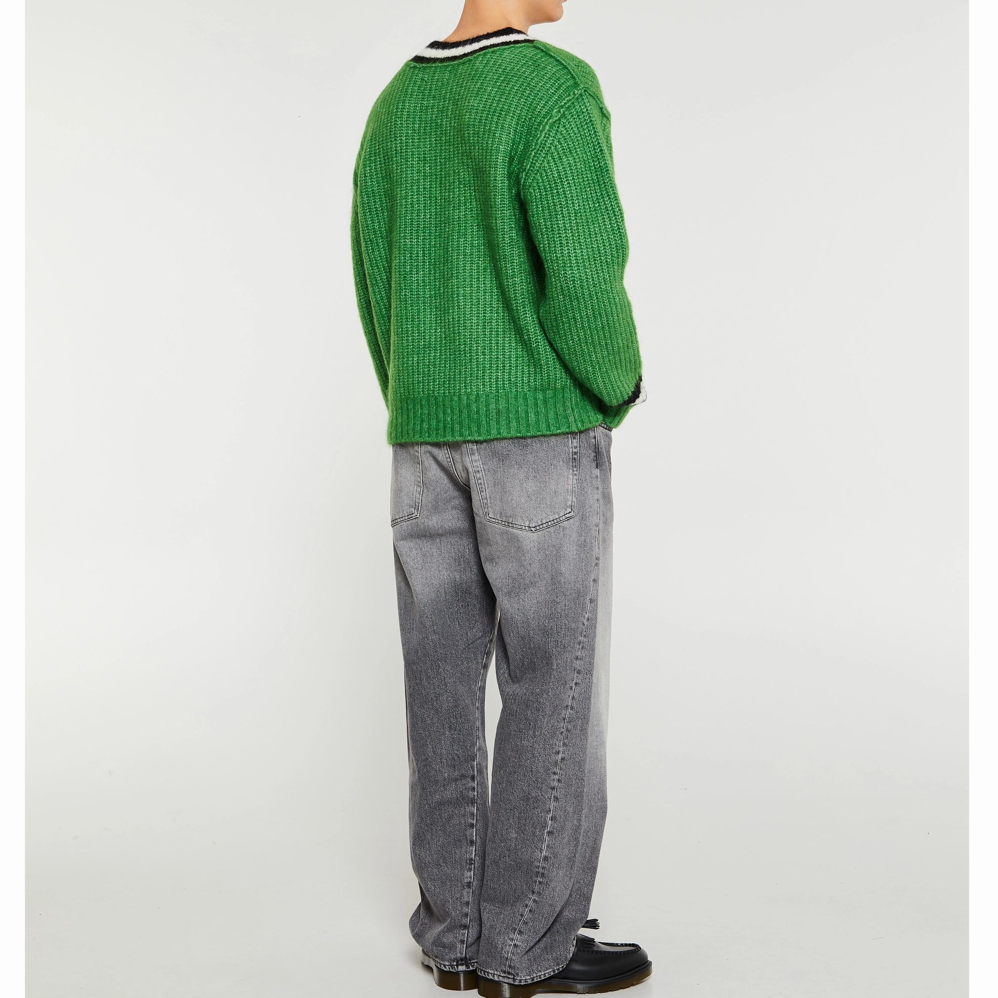 STUSSY】モヘアブレンド Vネック テニスセーター 送料関税込 (STUSSY