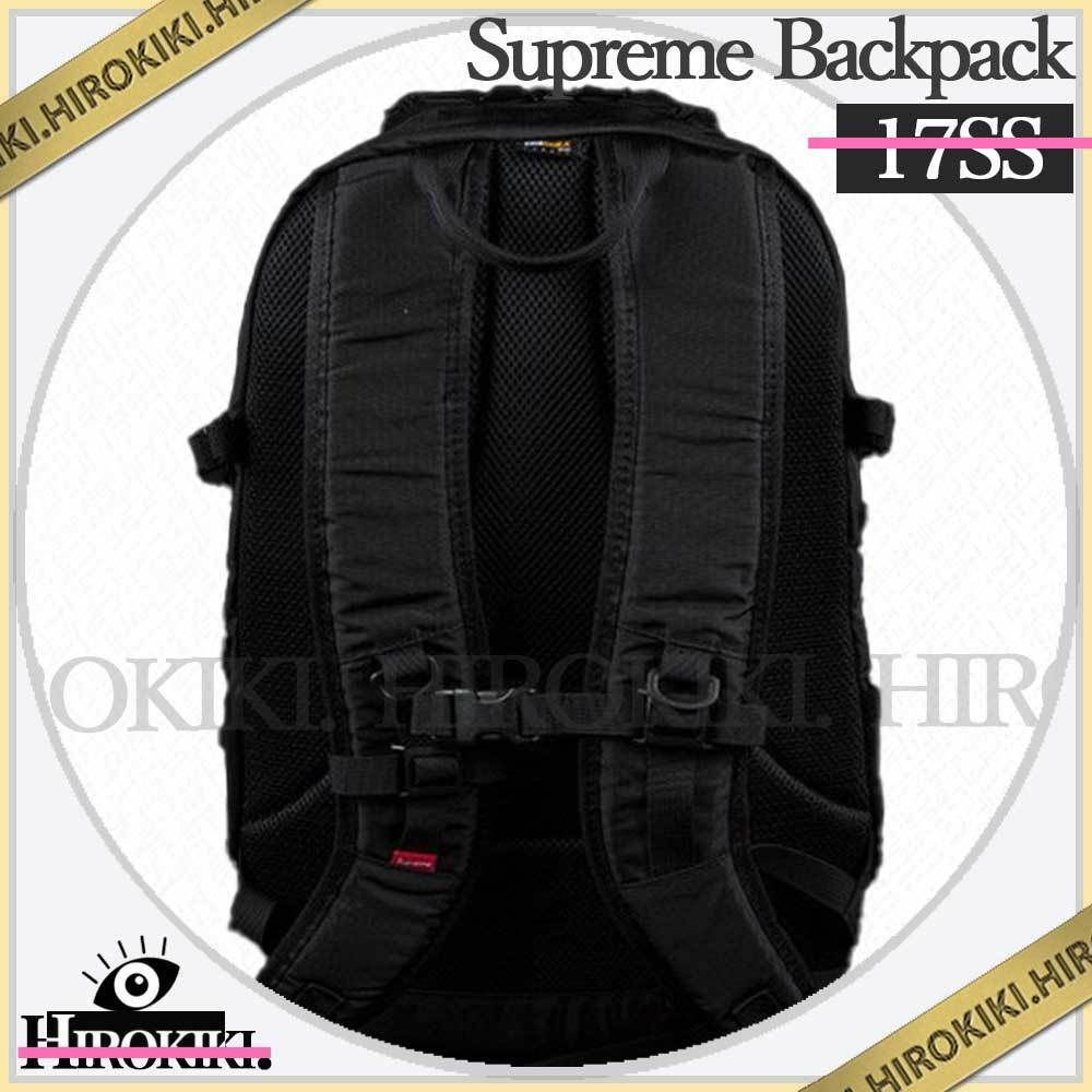 17SS☆Supreme Backpack Box Logo バックパック Black 黒 (Supreme
