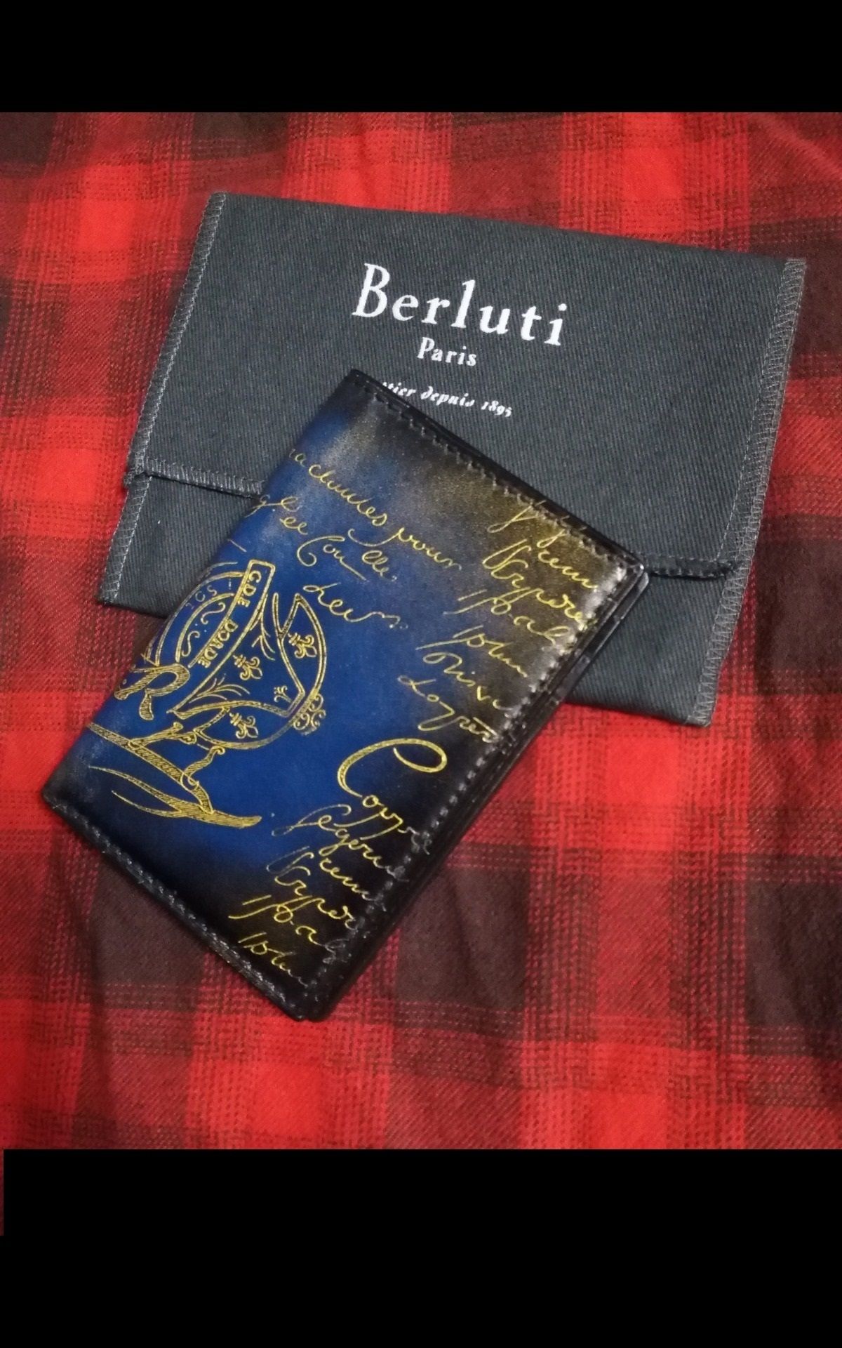 スタンプx限定ゴールドパティーヌ希少品!! ベルルッティ JAGUA