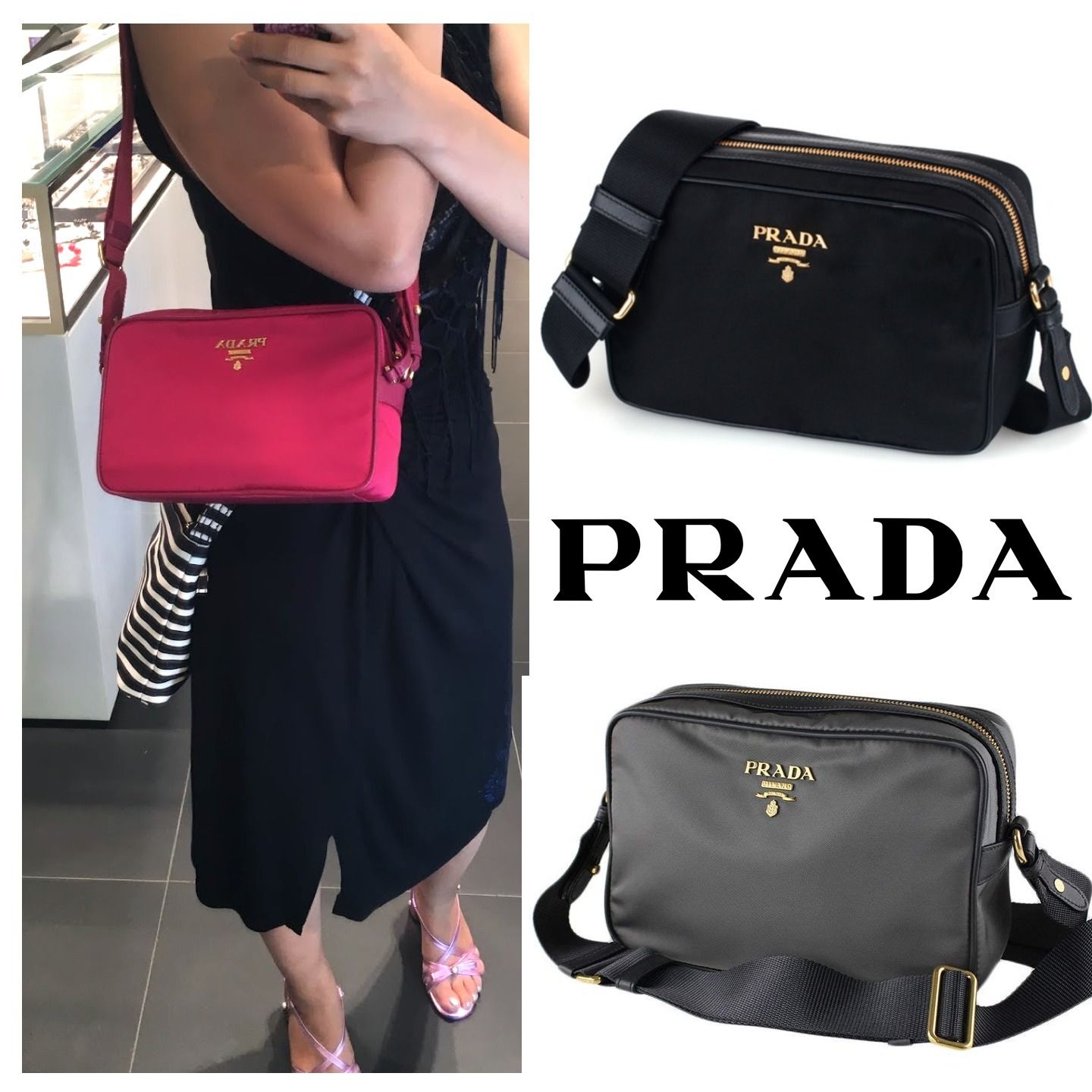 PRADA☆セール！ナイロンショルダーバック♪ 1BH089 (PRADA/ショルダー