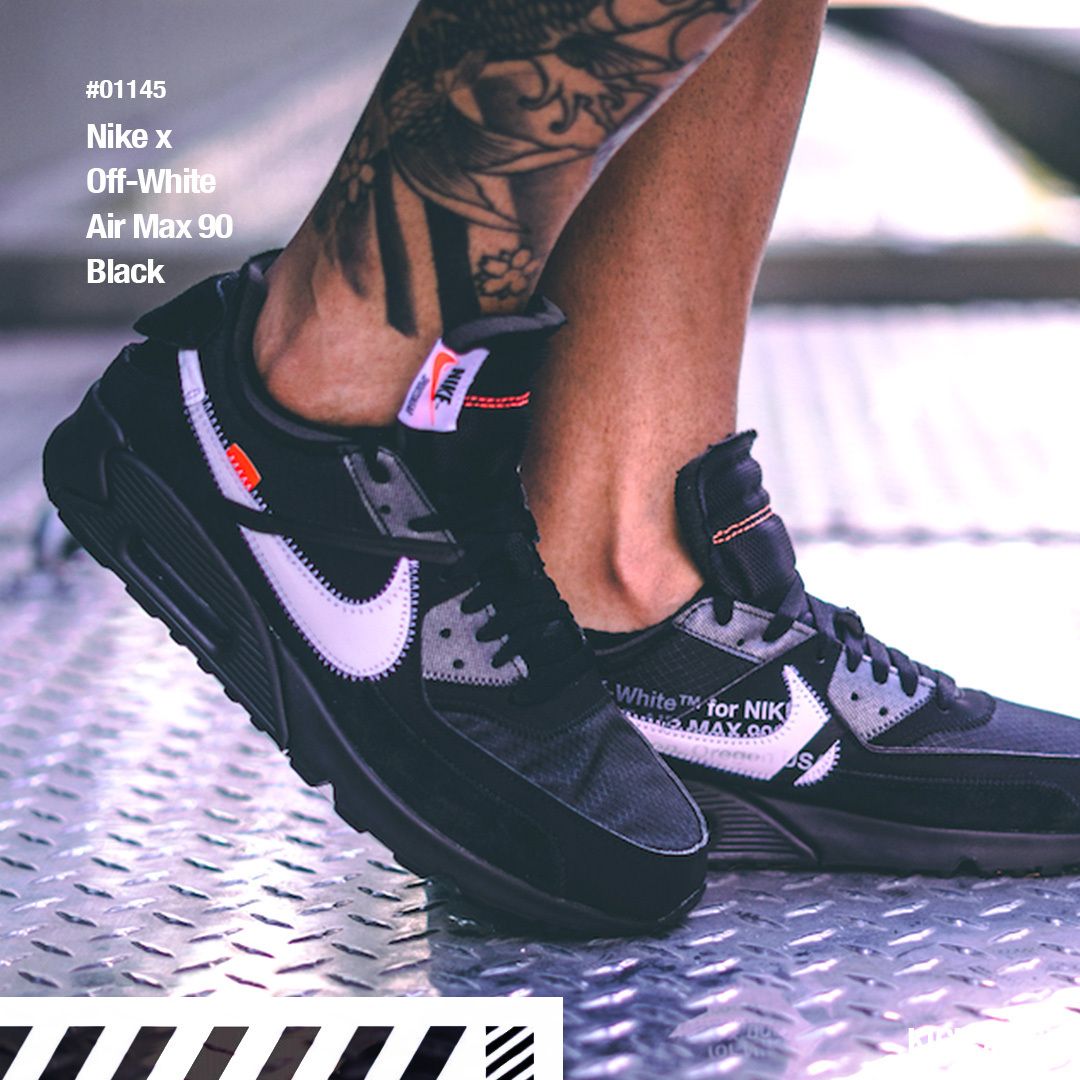 人気話題最新コラボ！Nike x Off-White Air Max 90 Black (Nike