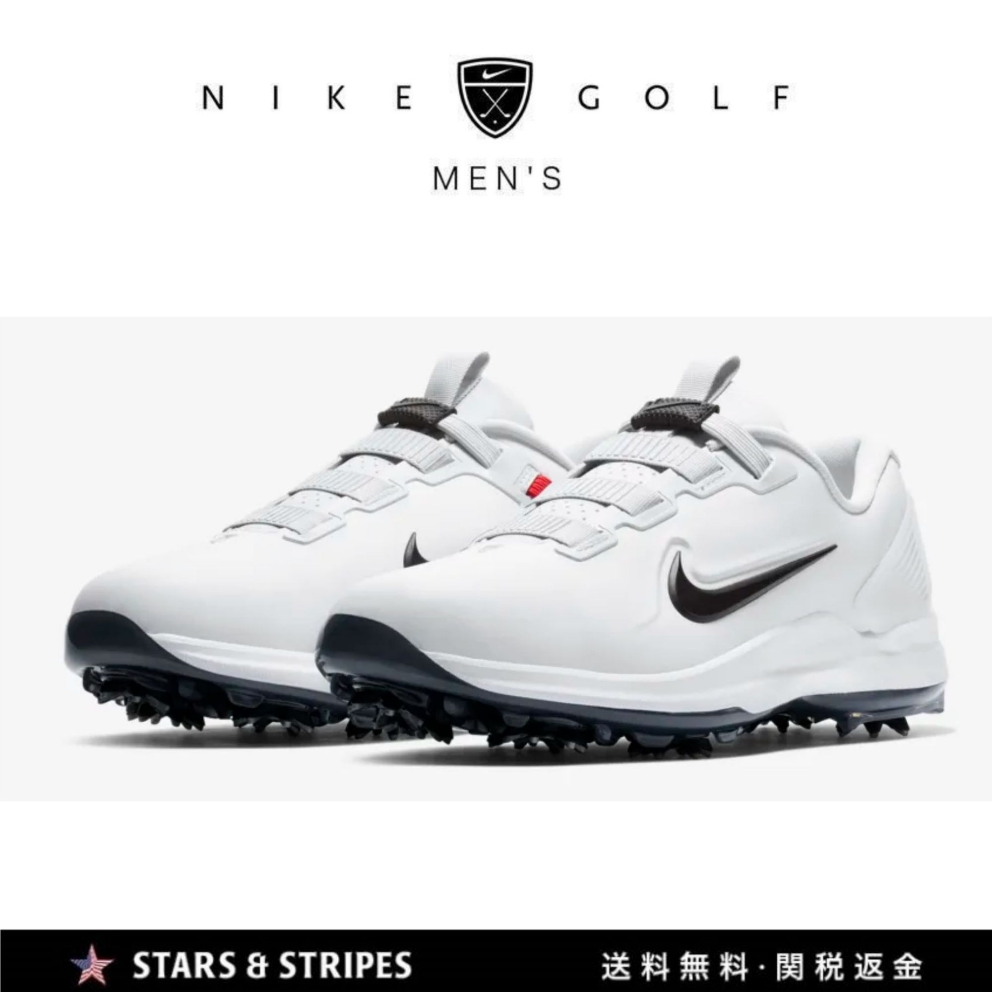 NIKE GOLF タイガーウッズ 71 FastFit メンズゴルフシューズﾎﾜｲﾄ (Nike