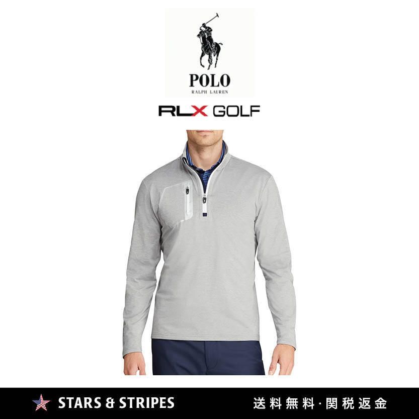 RLX GOLF ストレッチ ハーフジップ プルオーバー ヘザーグレー (Ralph