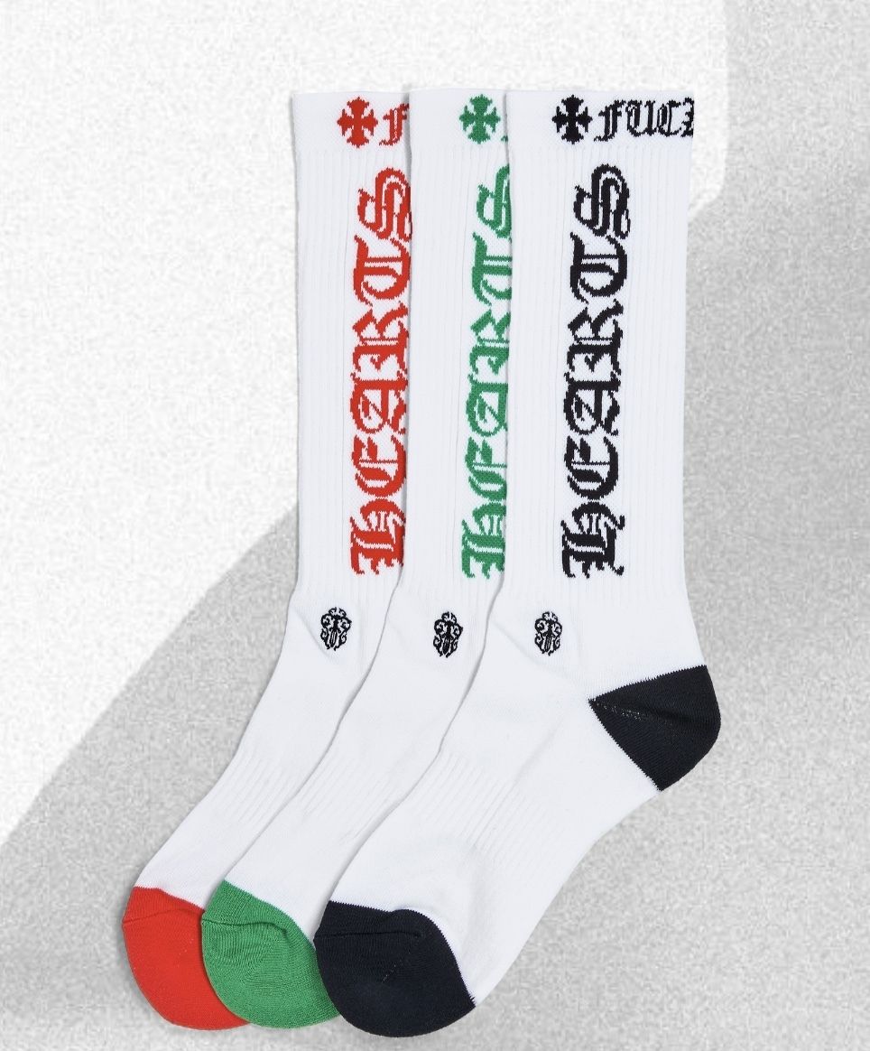 クロムハーツ】CH LOGO 靴下 ☆3色セット ☆ 男女兼用 (CHROME HEARTS