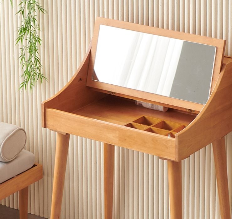 韓国] 天然木ミニドレッサー 66x45x94cm (ENGLANDER/鏡台・ドレッサー