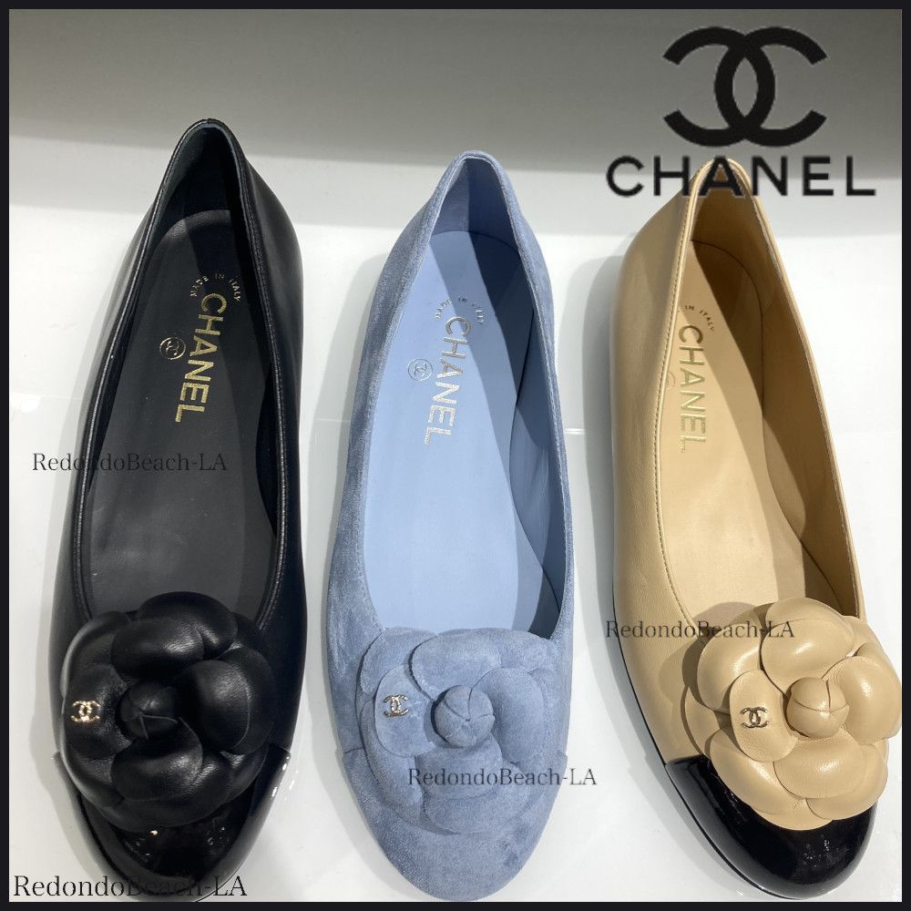 大胆なカメリアで攻める】CHANEL☆バレエシューズ (CHANEL/バレエ