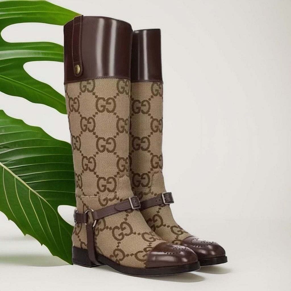 GUCCI】GGサイハイロングブーツ 送料関税込み (GUCCI/ロングブーツ