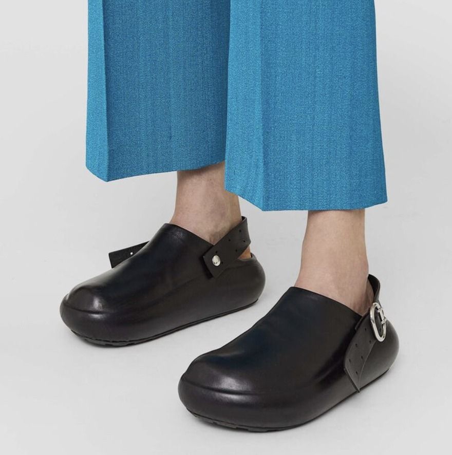 JIL SANDER ブラック ミュール 35