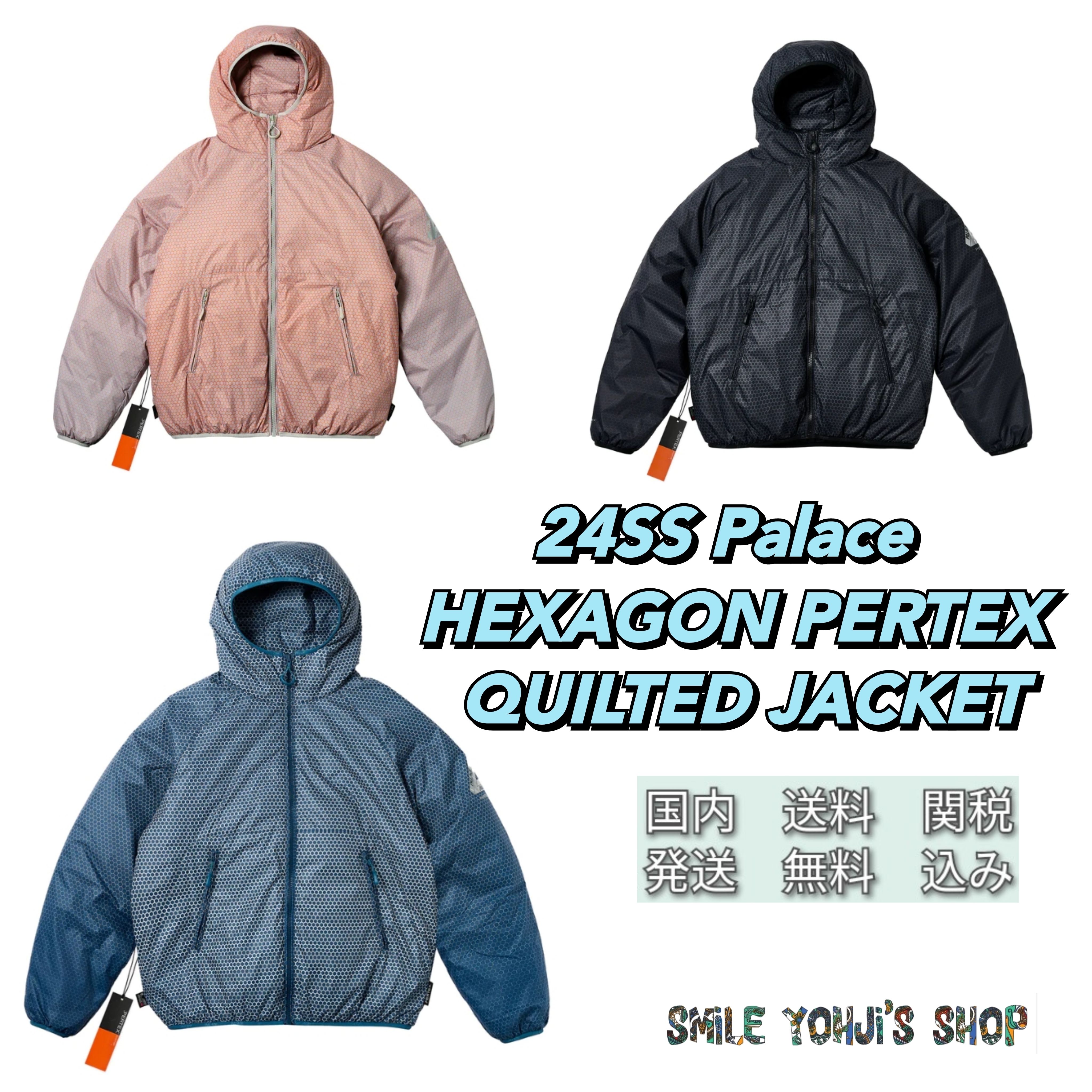 ☆24SS 大人気☆Palace HEXAGON PERTEX QUILTED JACKET (Palace