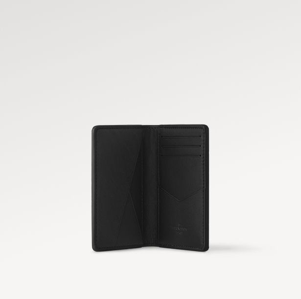 ルイヴィトン ☆ ギフト◎ カードケース LV ロゴ ブラック (Louis