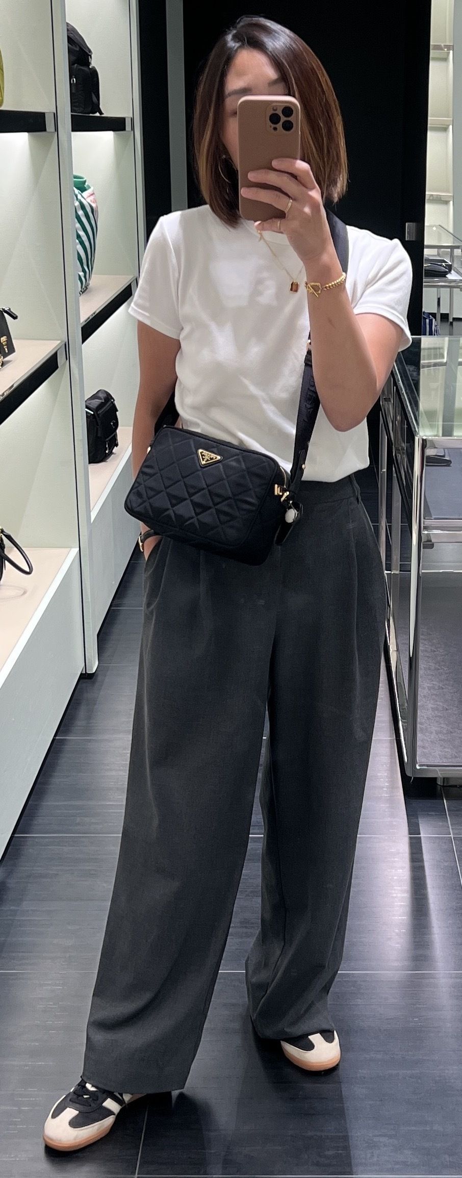 セール】PRADA プラダ キルティング ショルダーバッグ 1BH089 (PRADA