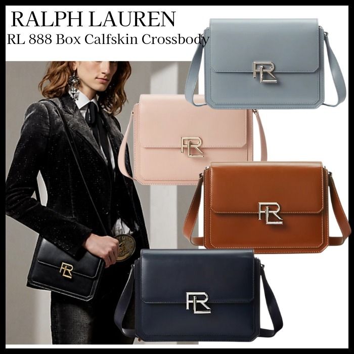 人気【Ralph Lauren】RL 888 ボックスカーフスキンクロスボディ (Ralph