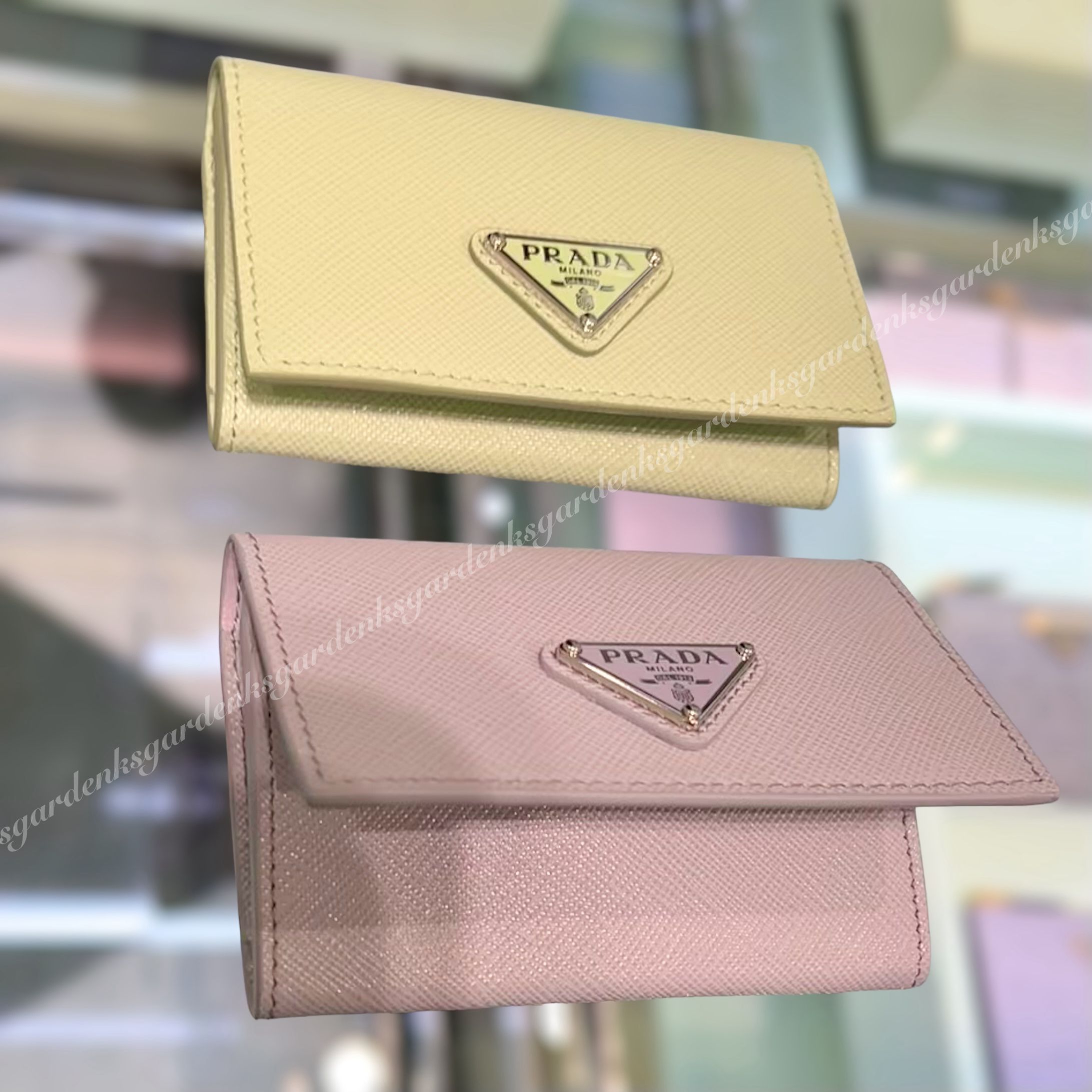 限定！PRADA サフィアーノトライアングル カードケース (PRADA/カード