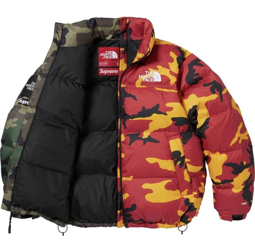 人気】Supreme x The North Face Split Nuptse Jacket (Supreme/ダウン