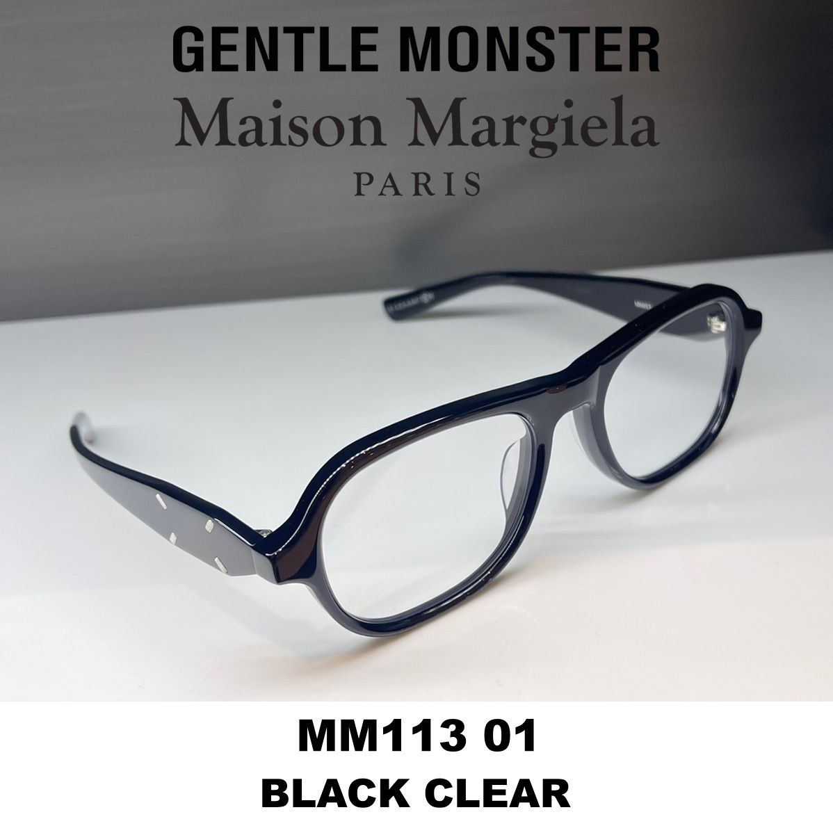 Maison Margiela X GENTLE MONSTER】MM113 01 (BLACK) (Gentle Monster