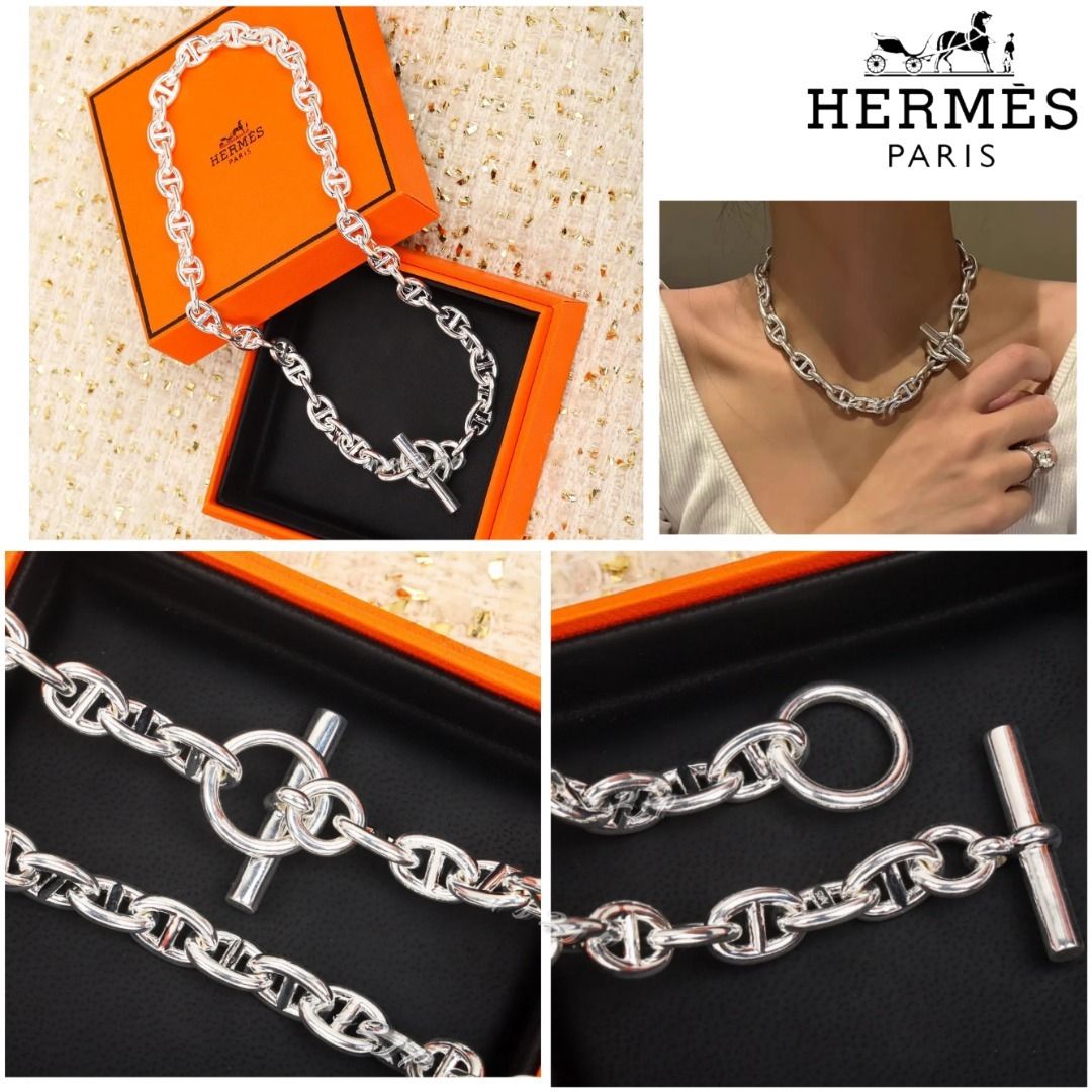 シンプル♪クール》 エルメス ネックレス シェーヌ ダンクル (HERMES