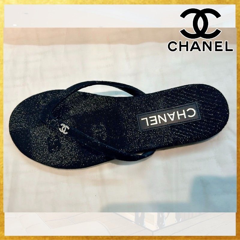 夏に必須のアイテム☆】CHANEL CCロゴ ビーチサンダル (CHANEL