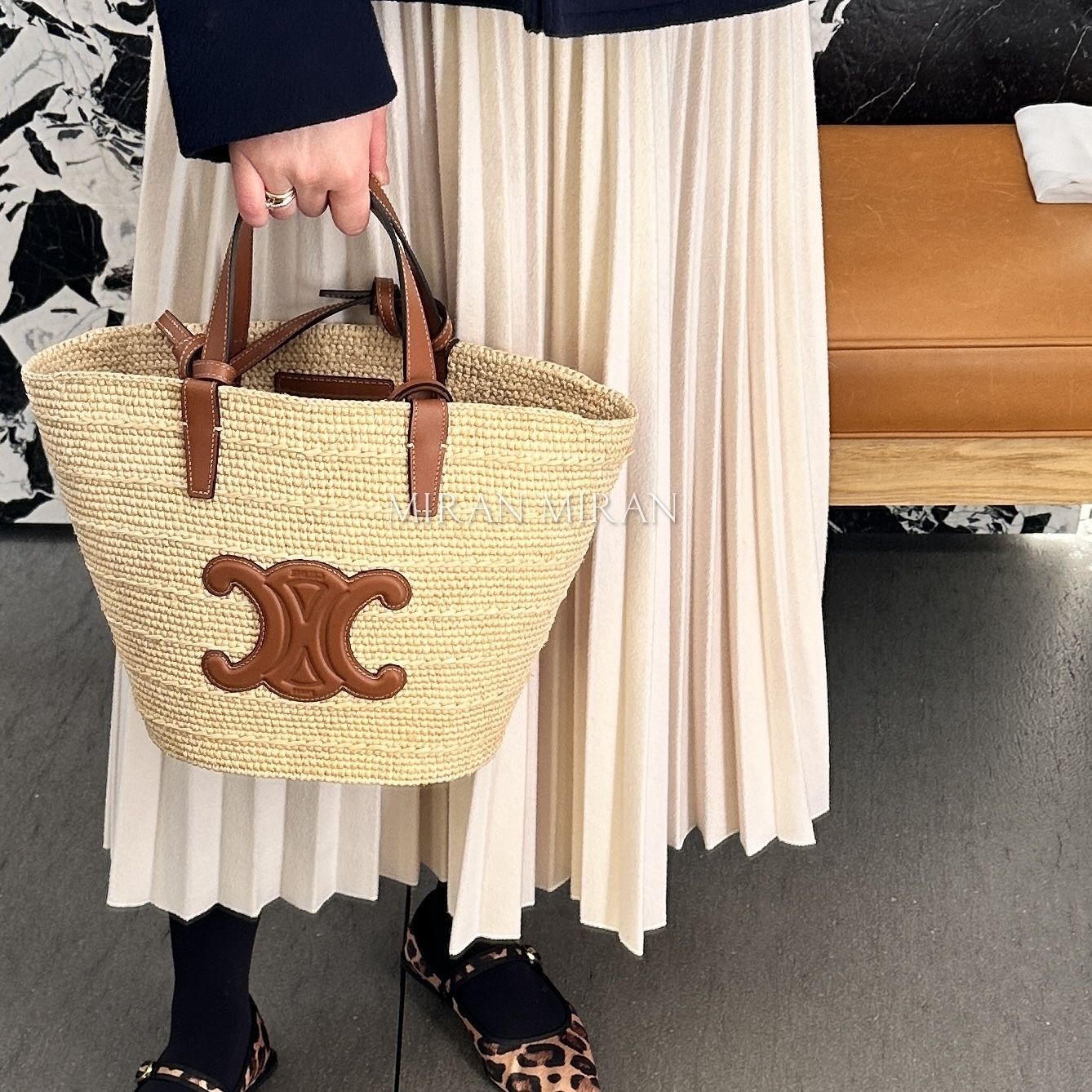 CELINE】ティーン サプルCELINE クラシック パニエ / ラフィア (CELINE