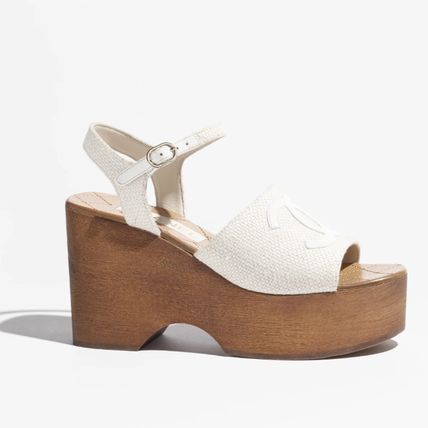 新作！24P☆】CHANEL/シャネル ロゴ サンダル 厚底 (CHANEL/サンダル