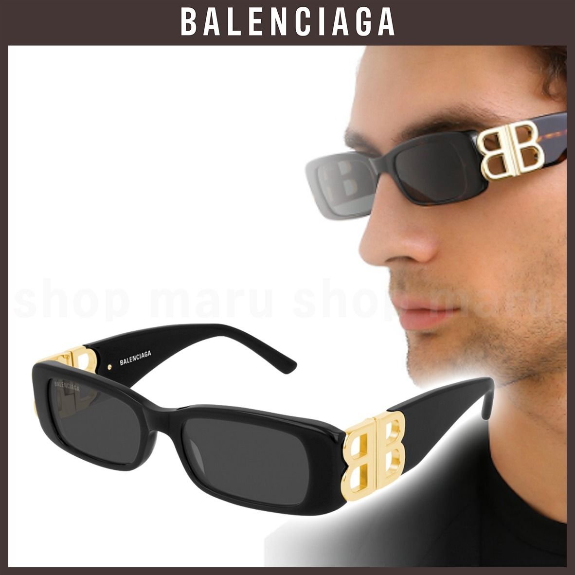 BALENCIAGA◇バレンシアガBB0096S サングラス◇ブラック (BALENCIAGA