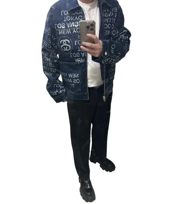 ☆関税込☆STUSSY☆Stussy Zip Work Jacket City Link Denim☆ (STUSSY