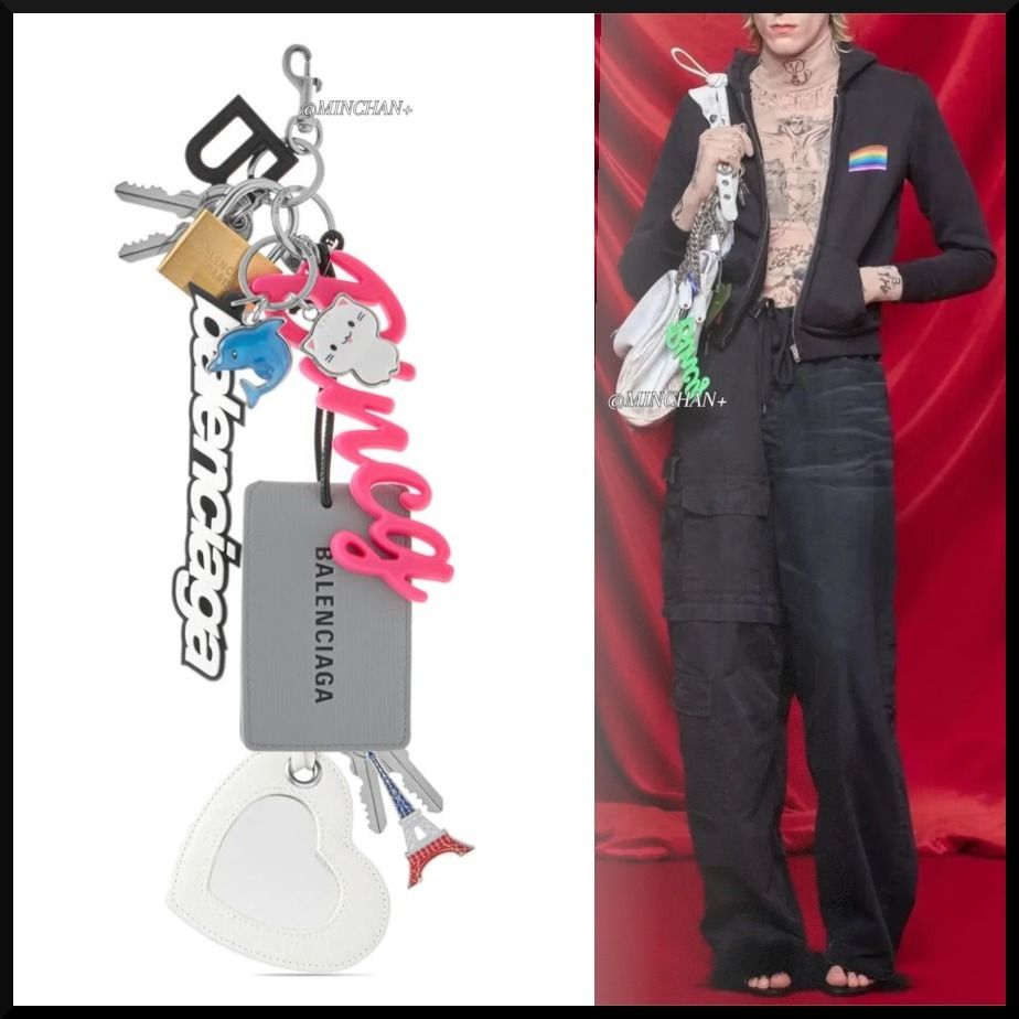 BALENCIAGA】マルチカラー TURNER ターナー キーリング (BALENCIAGA