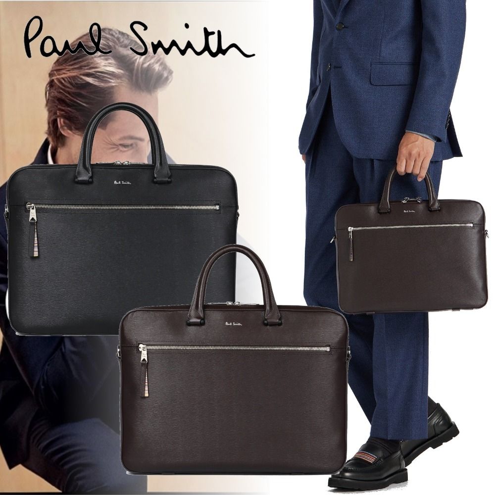 Paul Smith】素敵！ストローグレインレザー2WAYブリーフケース (Paul