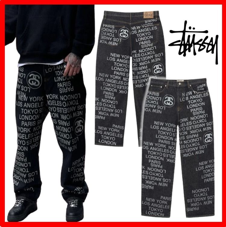 ☆人気☆【Stussy】☆Big OL'Jean City Link Denim☆Black (STUSSY