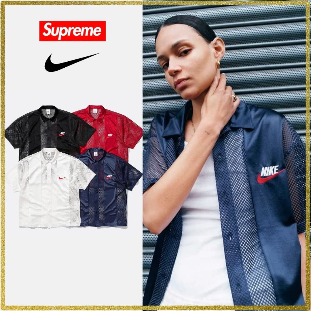 24SS】Supreme × Nike Mesh S/S Shirt シュプリーム (Nike/シャツ