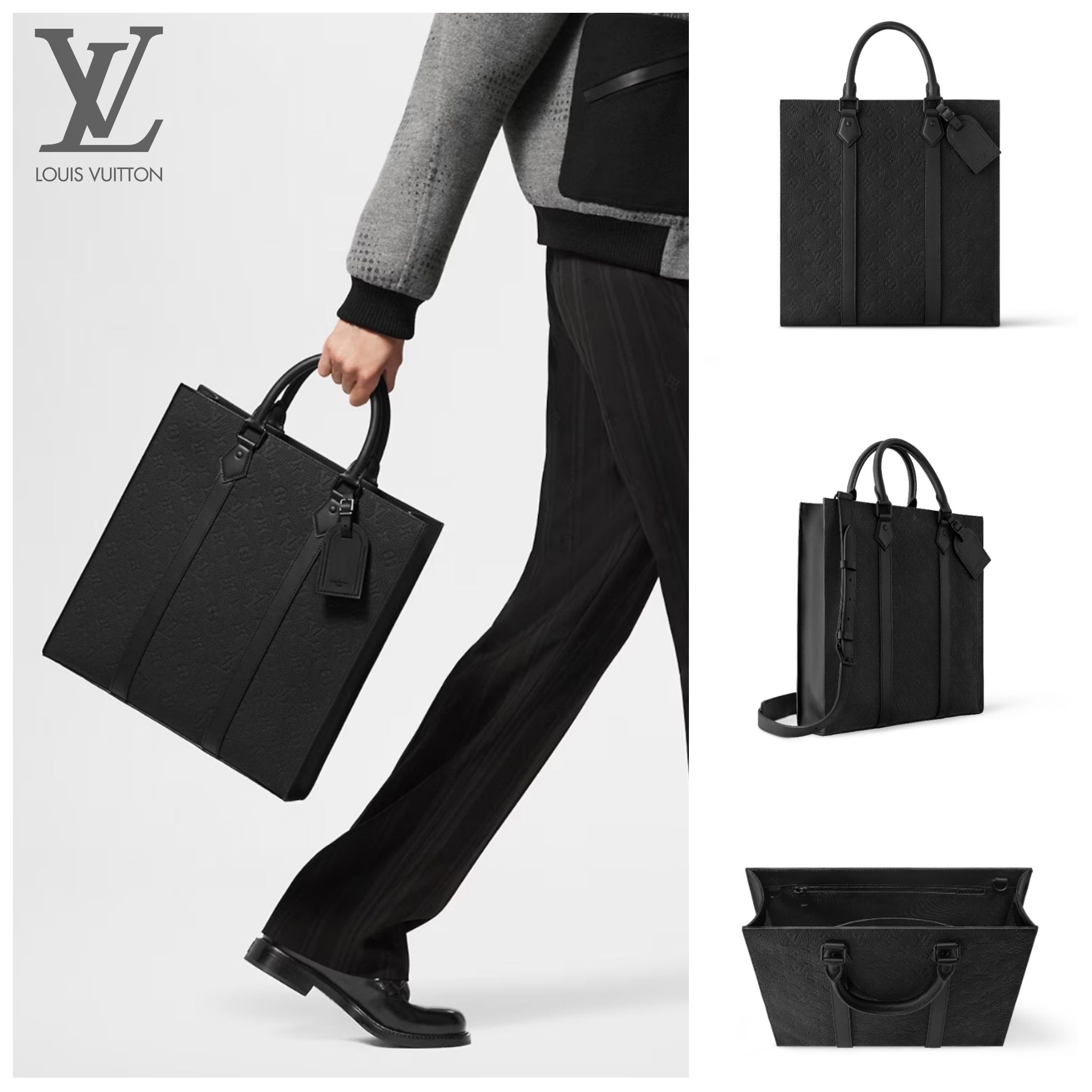 ☆国内発送☆ ルイヴィトン サックプラ モノグラム ブラック (Louis