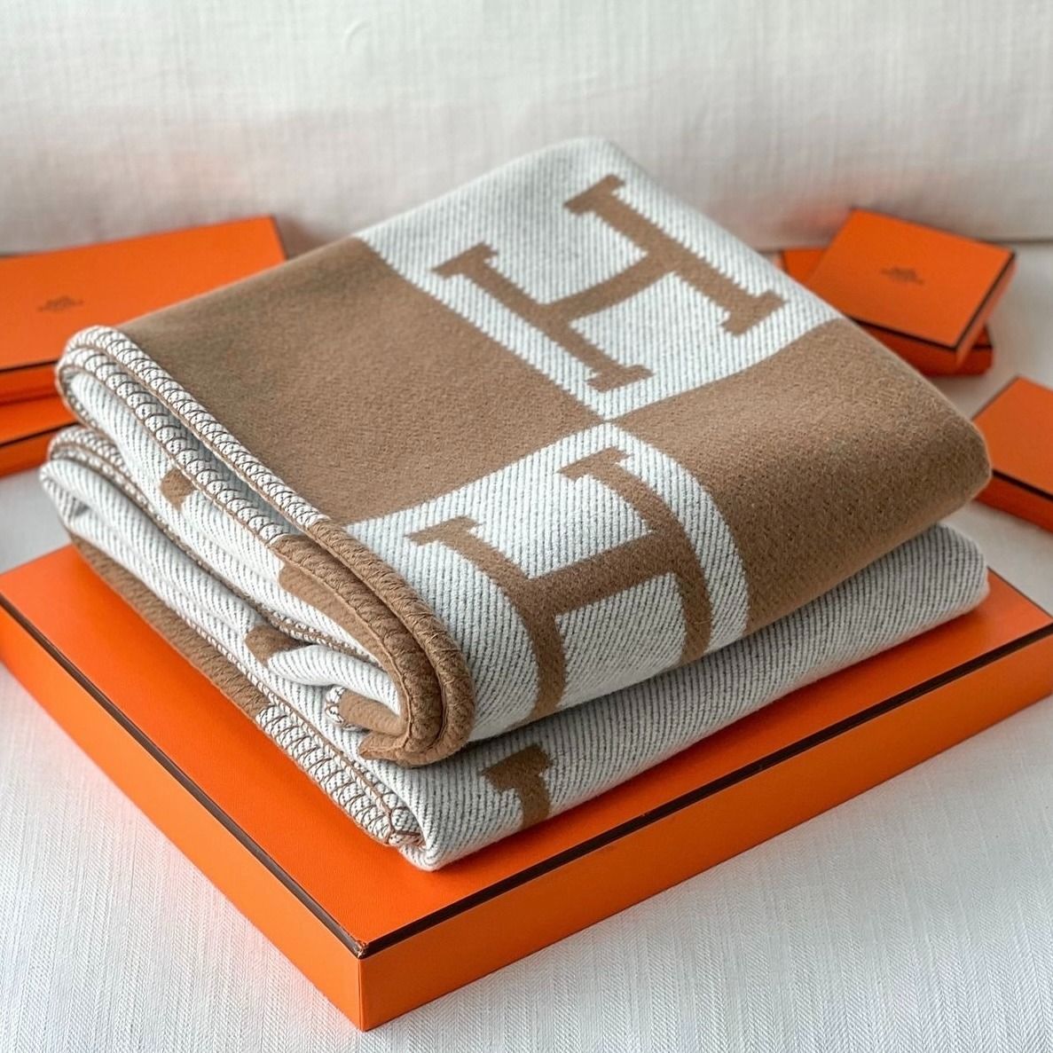 エルメス アヴァロン Avalon ブランケット 135x170cm (HERMES