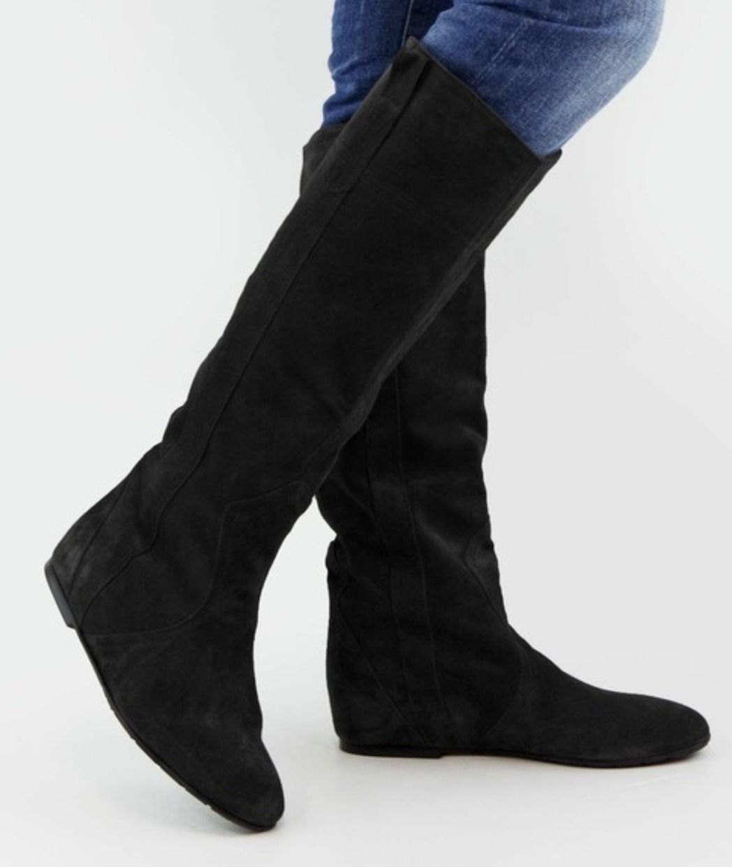 FABIO RUSCONI ファビオルスコーニ ロングブーツ スエードレザー