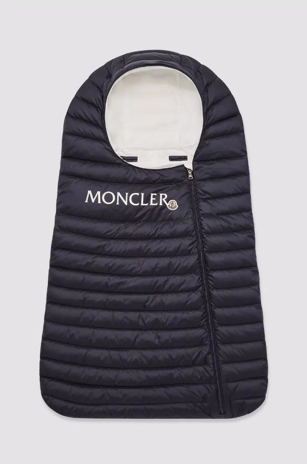 MONCLER 2024春夏BABY レタリングロゴ入り ダウンおくるみ 3M/6M