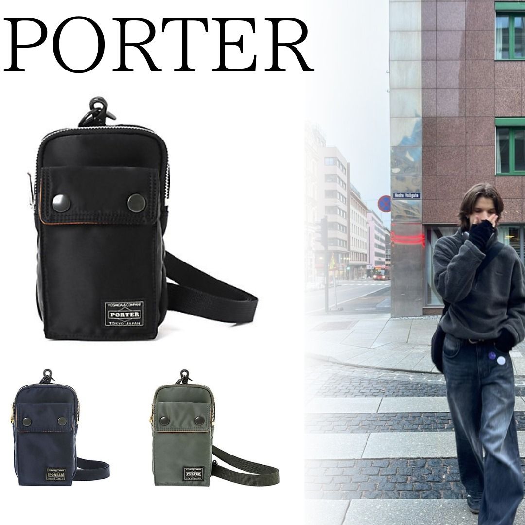 □PORTER□ポーター TANKER MOBILE POUCH unisex (PORTER/iPhone