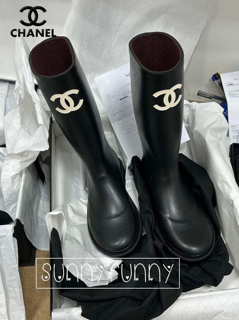 完売必至《24A☆》CHANEL レインブーツ シャネル 定番 (CHANEL/レイン