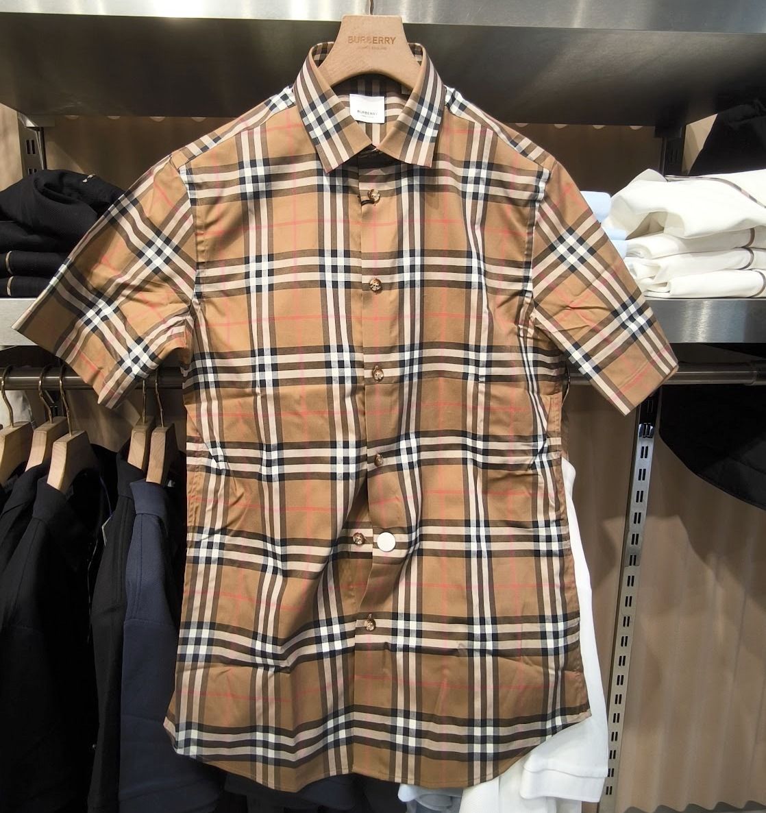 新品タグ付】BURBERRY バーバリー 半袖ロンパース 食事エプロン セット