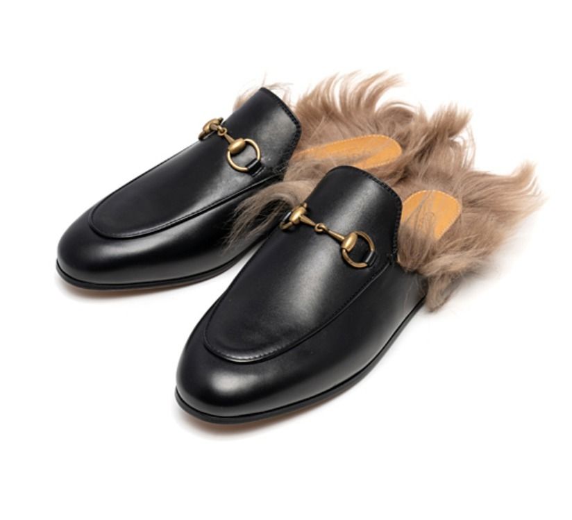 ☆関税込☆GUCCI☆グッチプリンスタウンレザースリッパ☆ (GUCCI