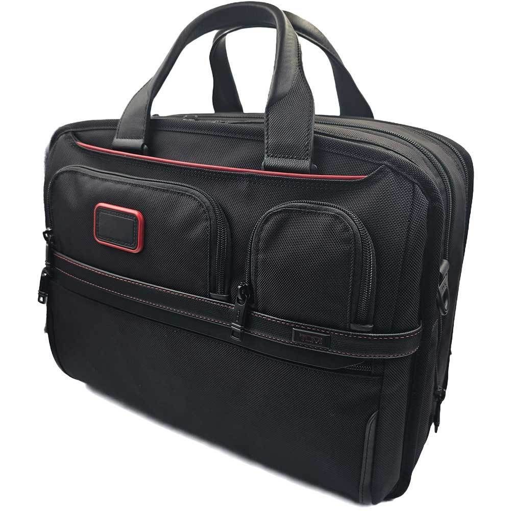 TUMI ALPHA JAL限定 ブラック/レッド ビジネスバッグ PCケース (TUMI