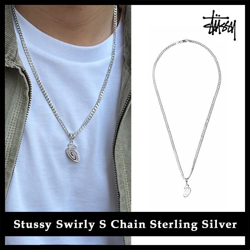 ☆ステューシー☆Stussy Swirly S Chain Sterling Silve☆ (STUSSY