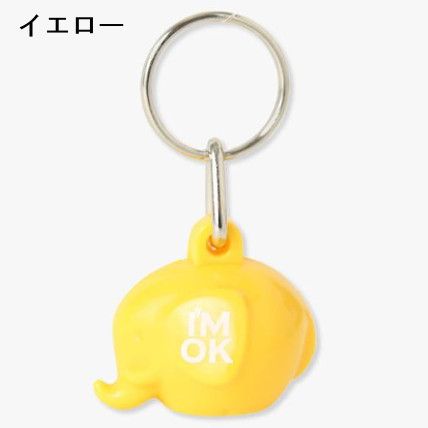 別注 すぐ届く【 I'M OK ロゴ入】ロンハーマン キーホルダー 象 (Ron