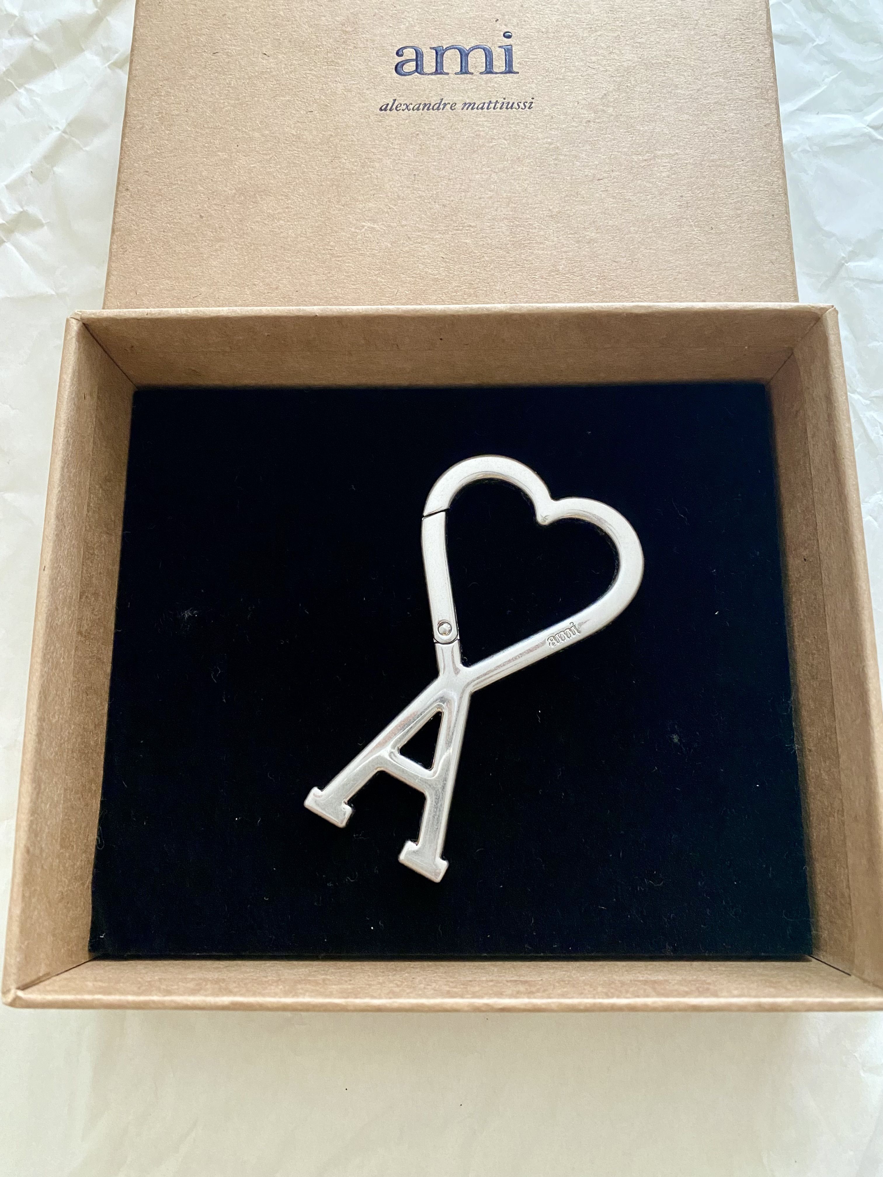 AMI Paris Ami de Coeur ハートロゴ フック キーリング (AMI PARIS