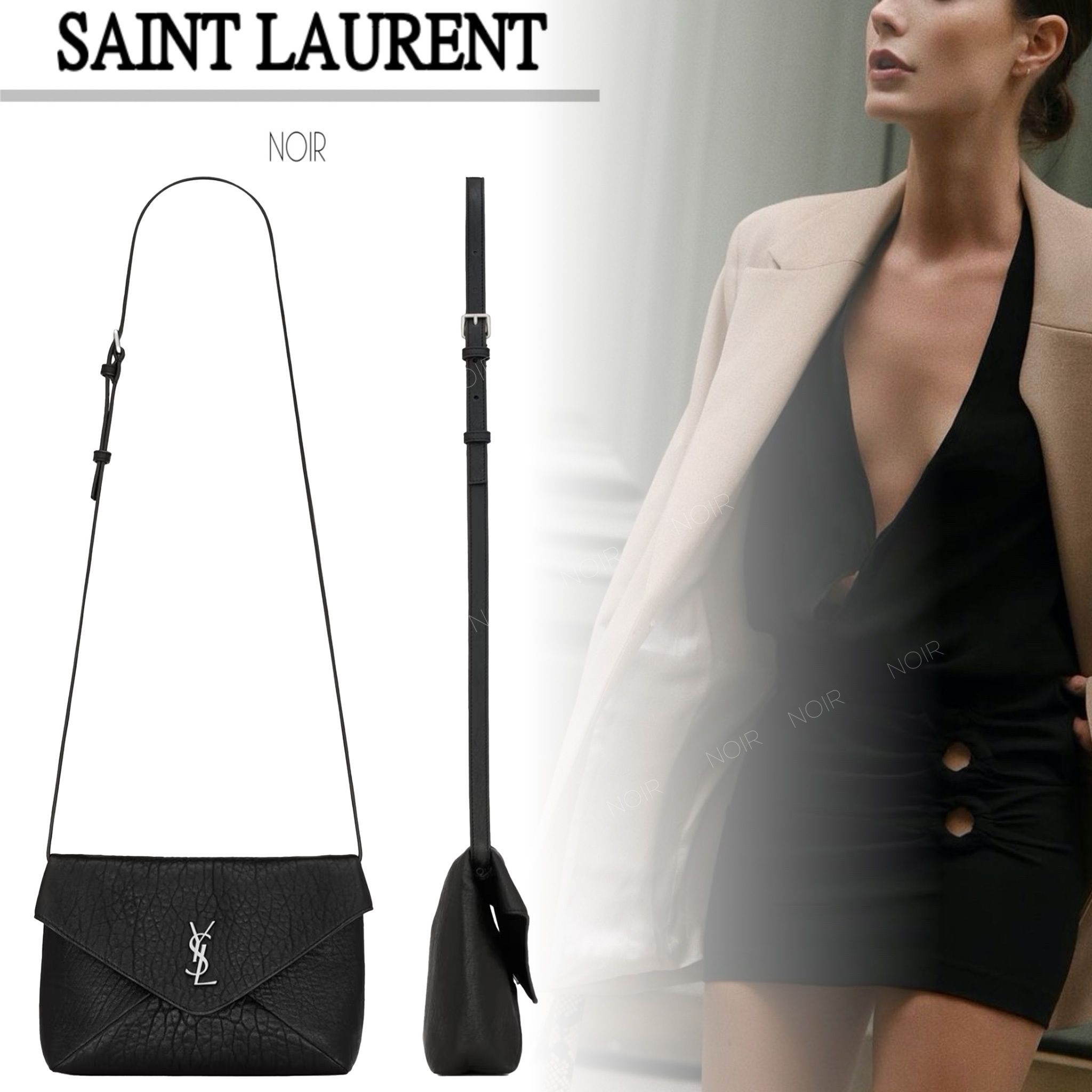 即発【SAINT LAURENT】カサンドラ エンベロープ メッセンジャー (Saint