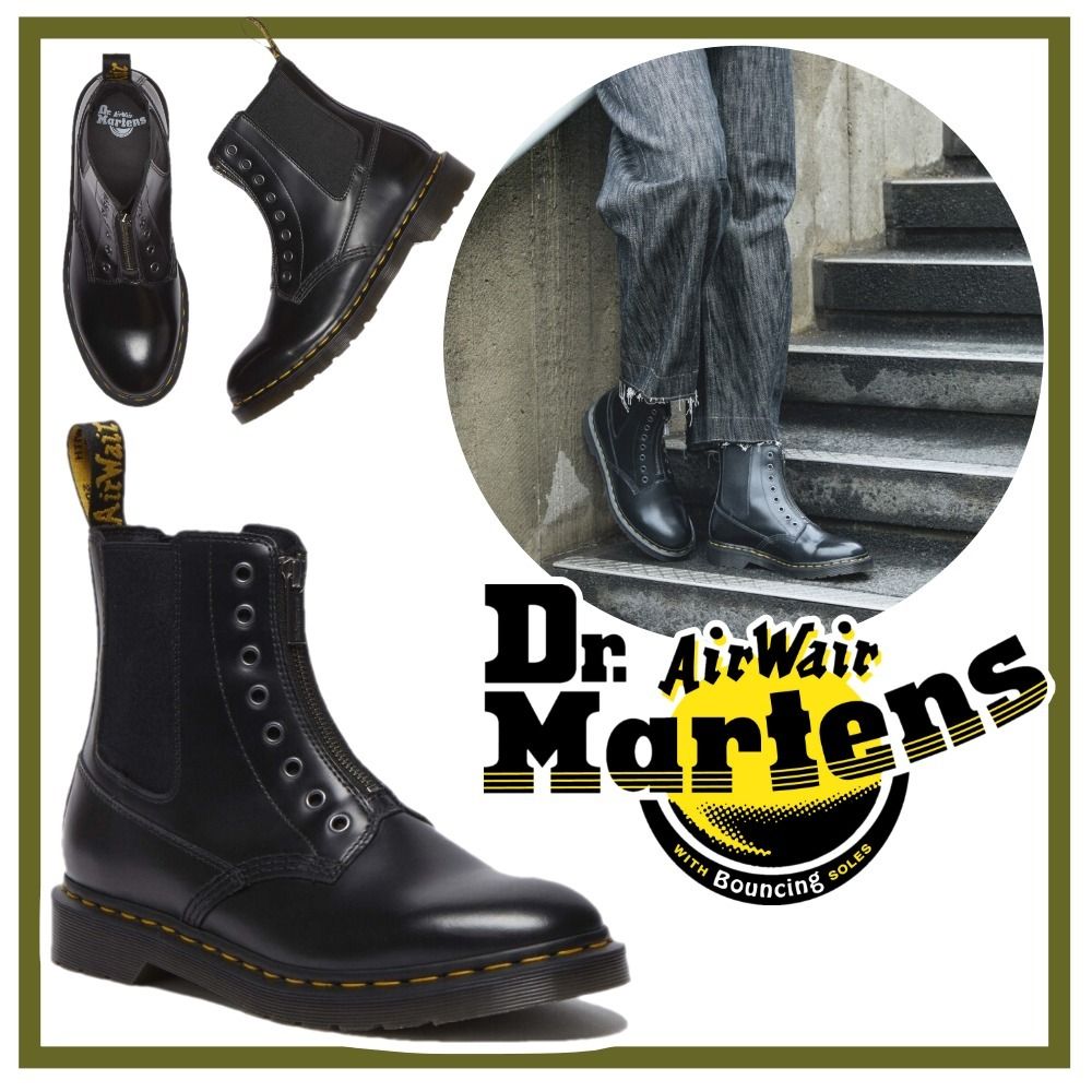 Dr.Martens】1460 ガセット レースレス 8ホールブーツ (Dr.Martens