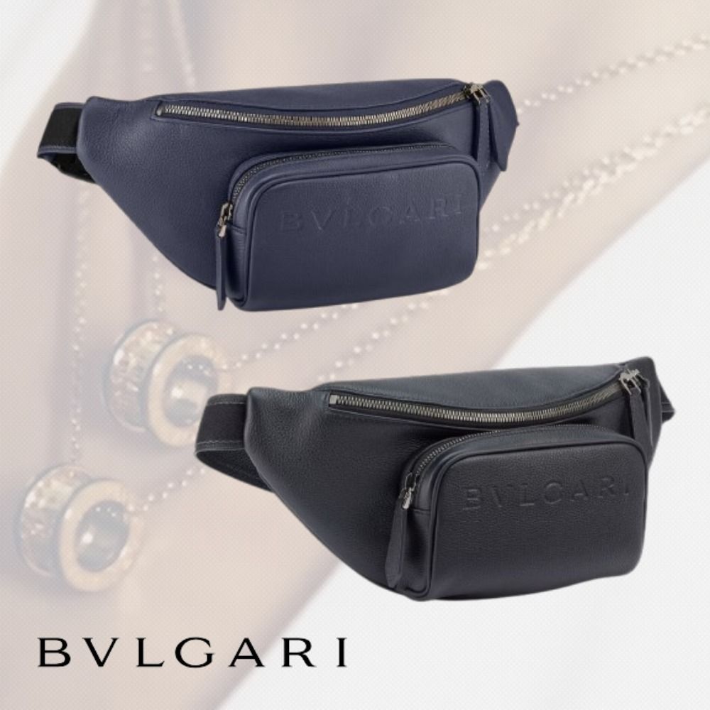 ☆BVLGARI☆ブルガリ マン ベルトバッグ クロスボディ レザー (Bvlgari
