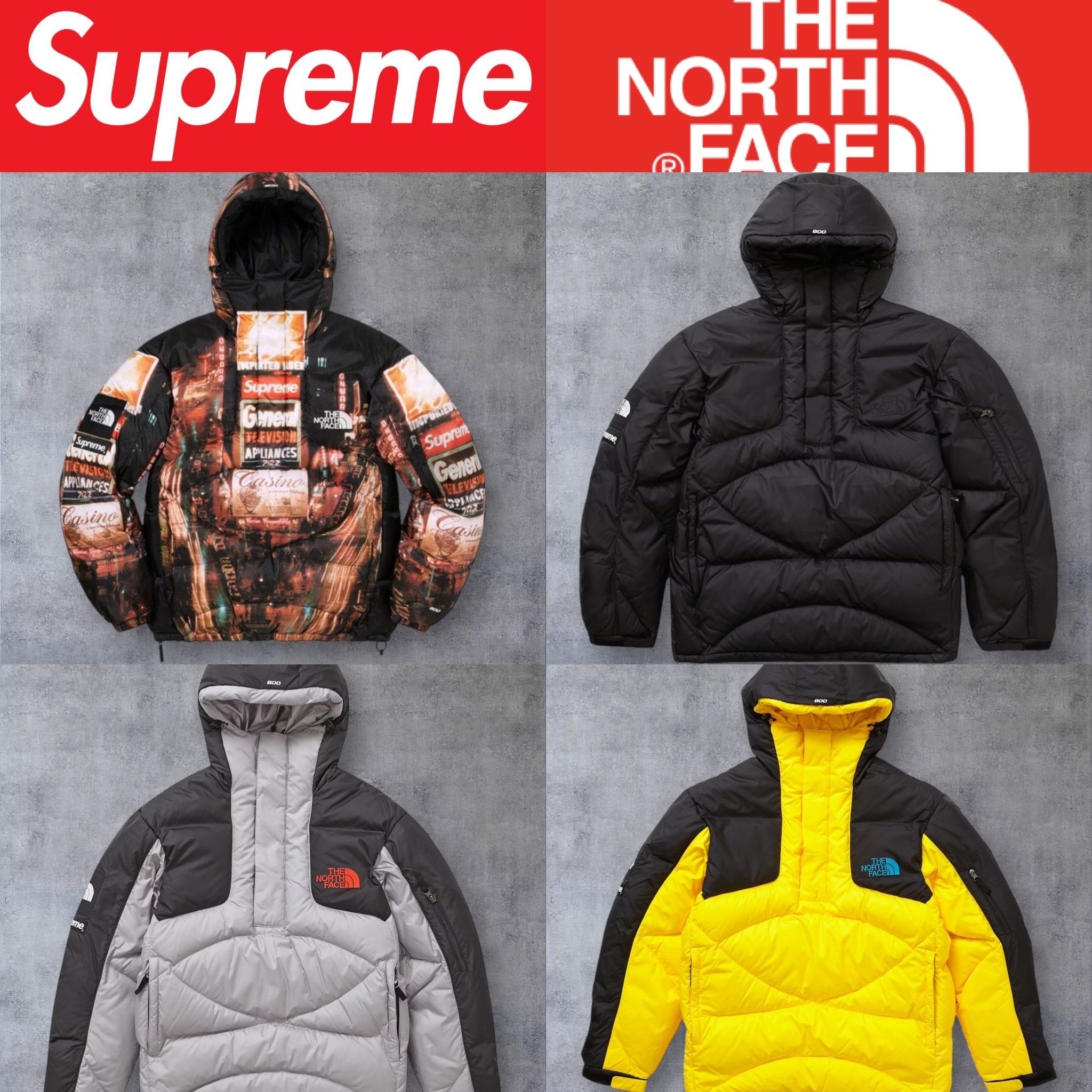 Supreme The North Face 800-Fill Half Zip Hooded Pullover (Supreme