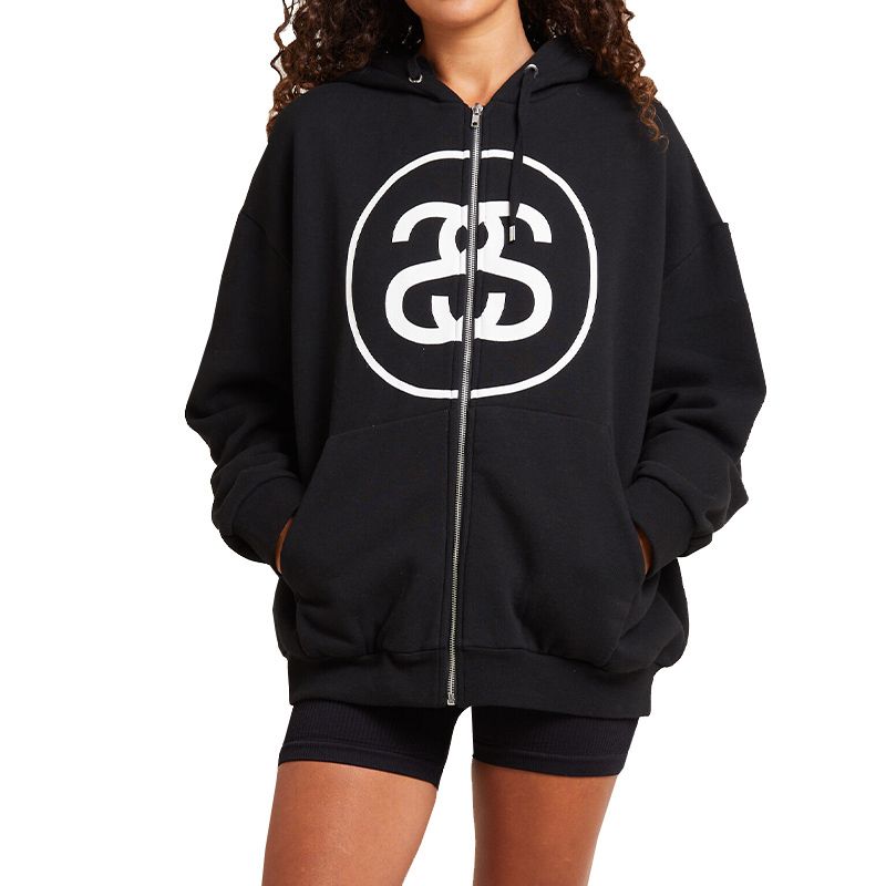 Stussy パーカー ステューシー S Link Zip Thru Hoodie Black (STUSSY